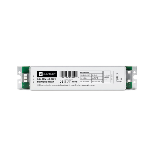 Glow Object 110-240v ALL-IN-ONE metal electronic ballast for SOX 35W low pressure sodium  lamps on a white background