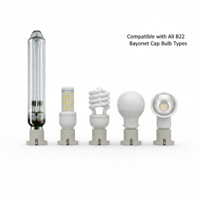 All Ceramic B22 Bayonet Socket with stand base